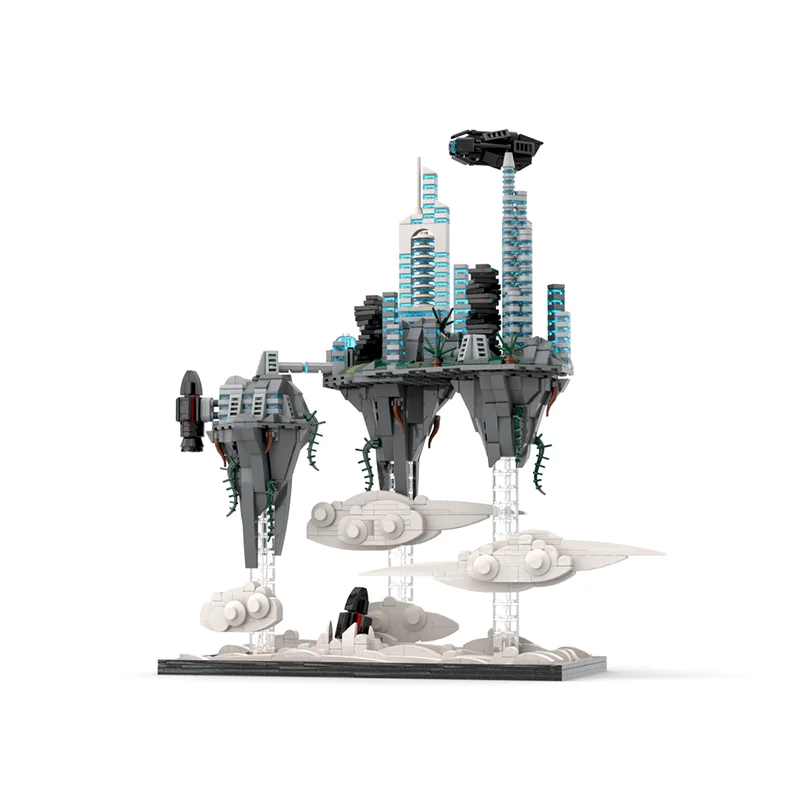 1463PCS MOC Flying Islands Magical DIY Model Building Blocks Birthday Toys Gift