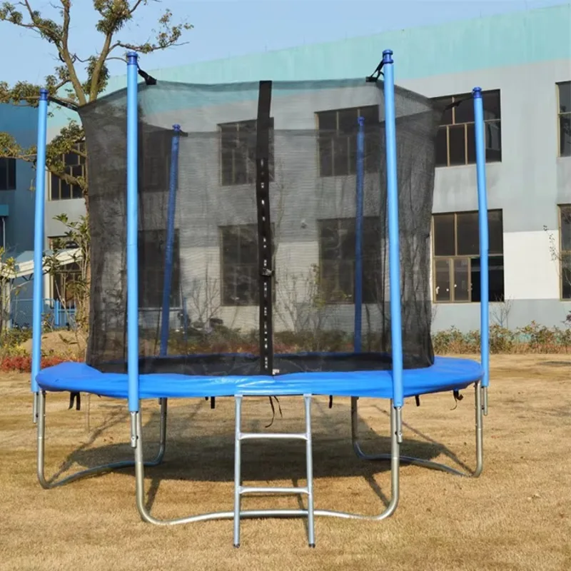 Round Trampolines For Children Adults Jumping With Safety Edge Fitness Equipment Stable High Bounce