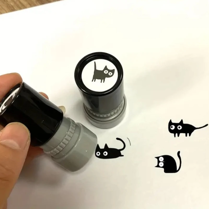 4pcs Hot Style Funny Cartoon Cat Pattern Stamps