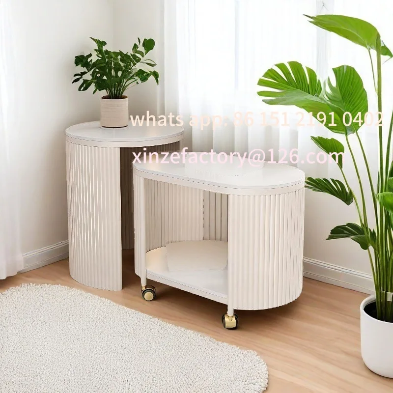 

Customizable light luxury rock slab sofa corner coffee table