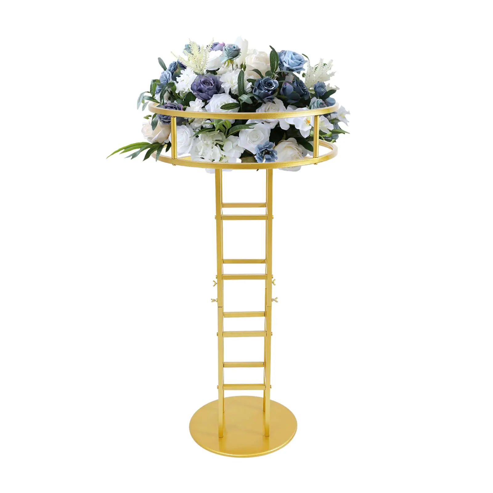 

Wedding Flower Display Stand, Gold Open Flower Frame, 46.65 in Tall Metal Floral Riser, Wedding Centerpiece Top Flower Display S