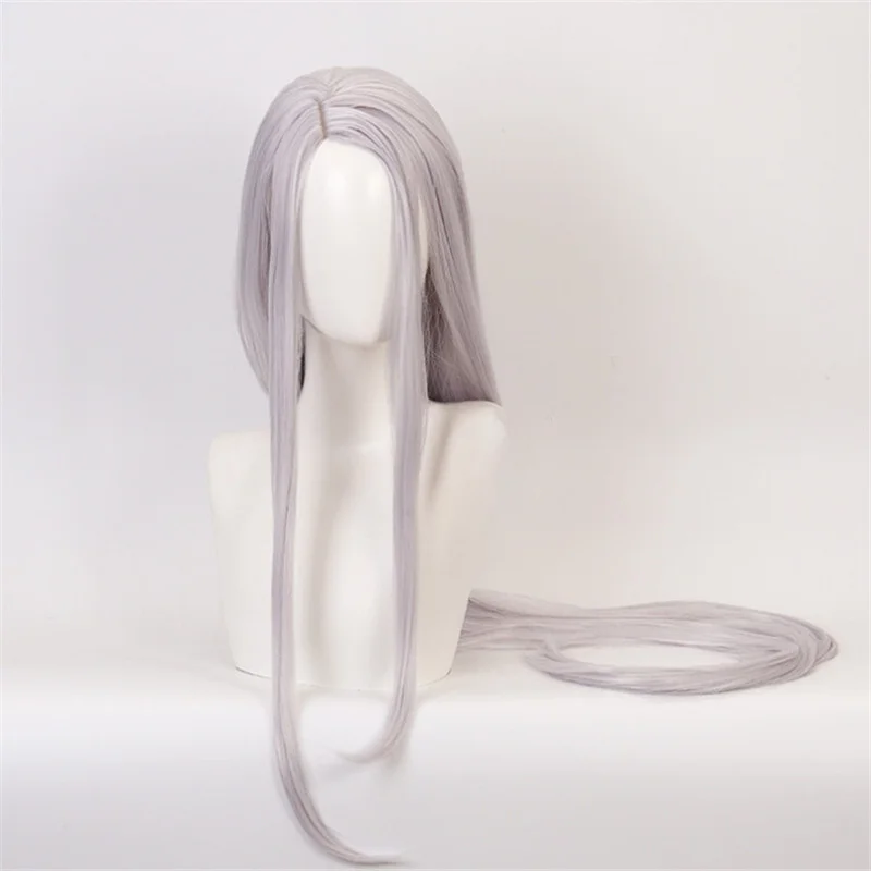 Silvair peruca jogo homicipher cosplay peruca masculina 100cm de comprimento mr. silvair cosplay cabelo