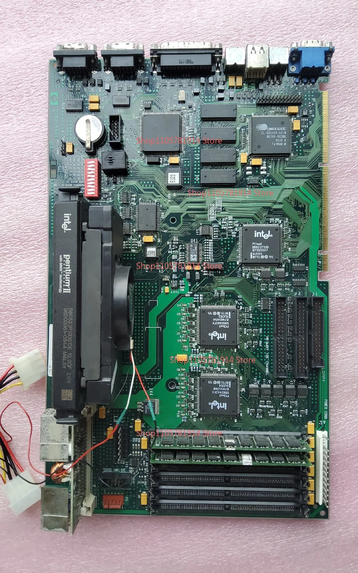 For Pentium 2 Slot1 Main Board/HP E50 Onboard S3 Display Core, Vrm Module, with CPU
