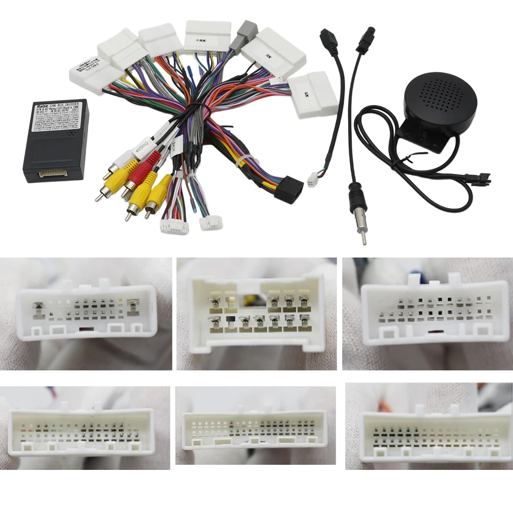 16 Pin CANBUS Harness Adapter For Renault Clio Captur Sandero Duster Radio Decoder Kit