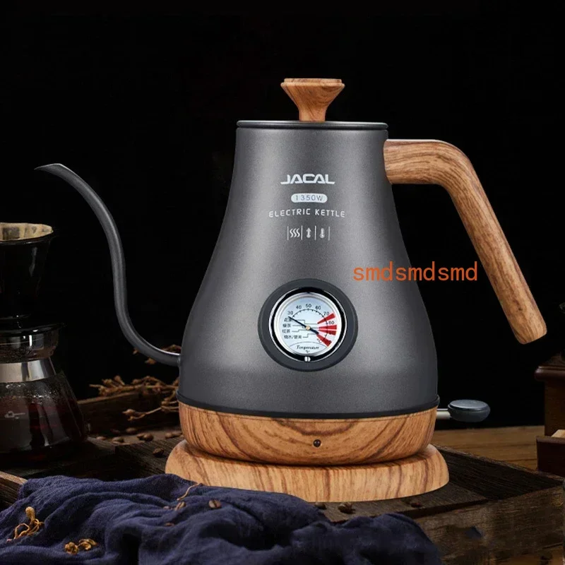 220V 110V 1000ml Electric Water Kettle Pour over Coffee Pot Slim Gooseneck Spout Teapot With Thermometer