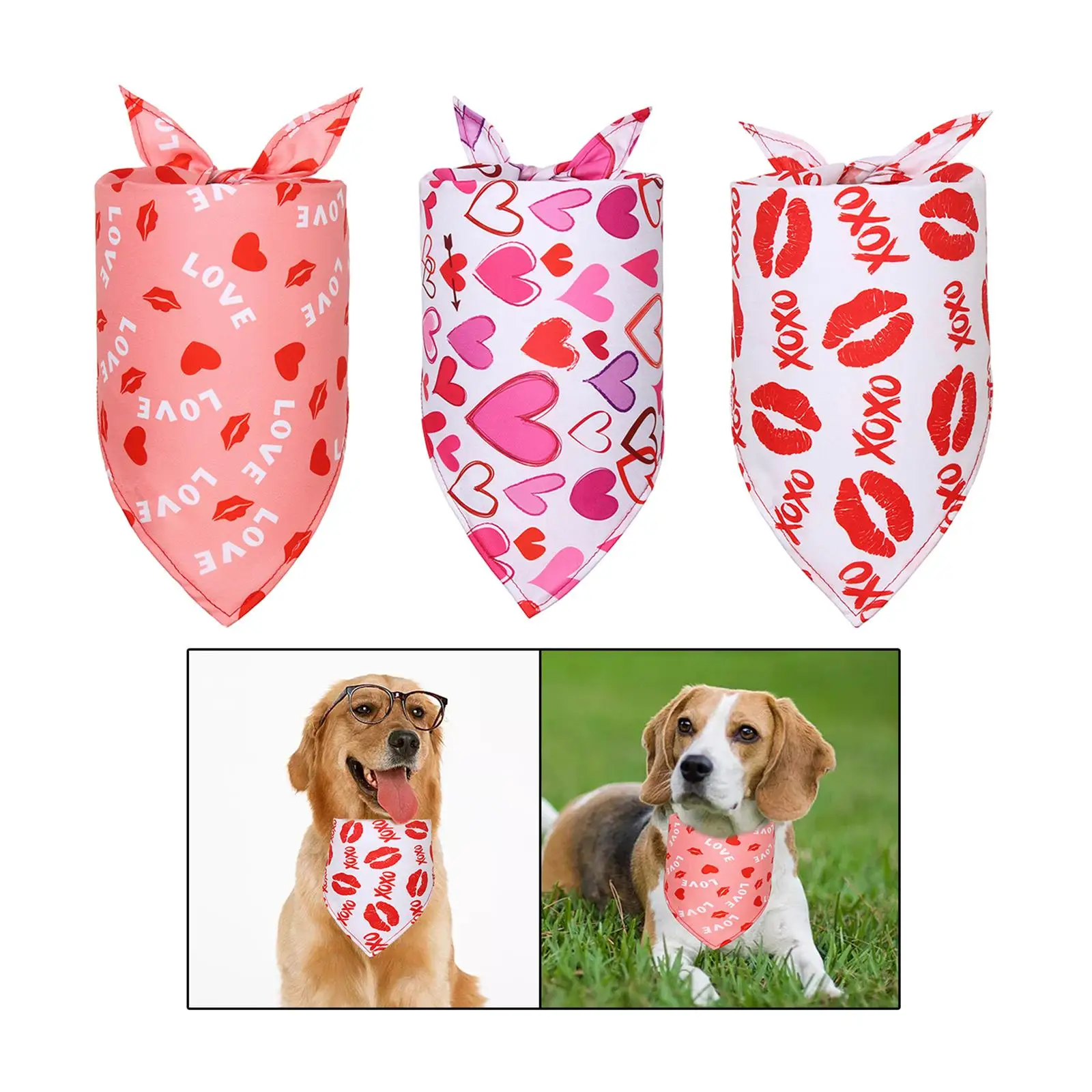 Dog Triangle Bibs Neckerchief Pet Costume Accessories Pet Scarf for Pets Wedding
