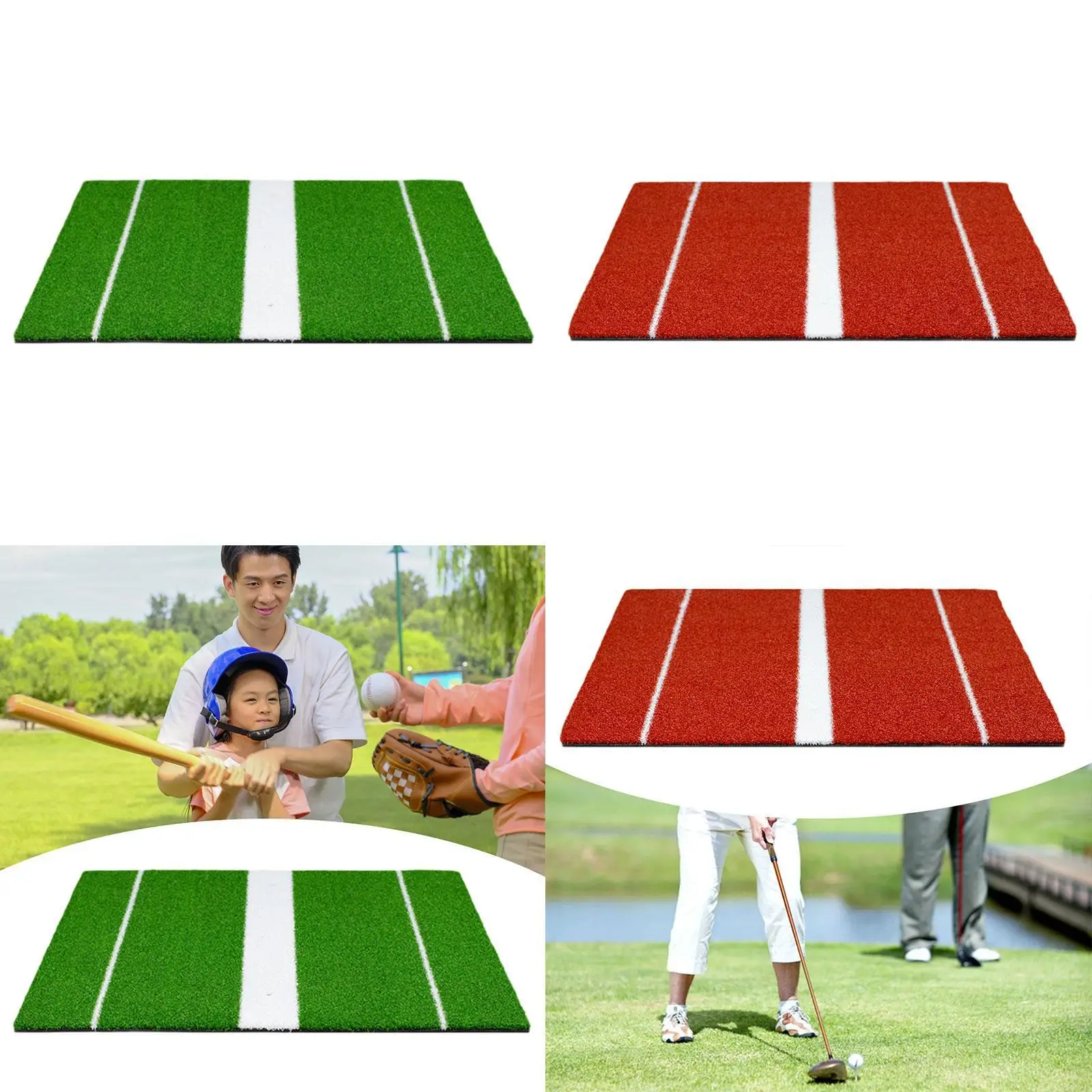 

Golf Hitting Mat Golf Practice Mat Golf Gear Realistic Grass Portable Training Equipment Golf Mat for Indoor Yard Office Home