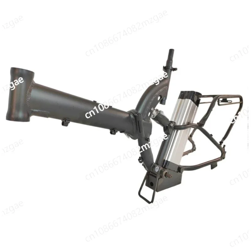 

Snowmobile electric bicycle frame 20 inch retro snow frame aluminum alloy frame folding electric vehicle