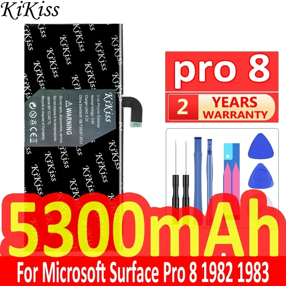 KiKiss Battery 5300mAh pro 8 (96BTA016H 96BTA015H) For Microsoft Surface Pro8 1982 1983 Series Tablet