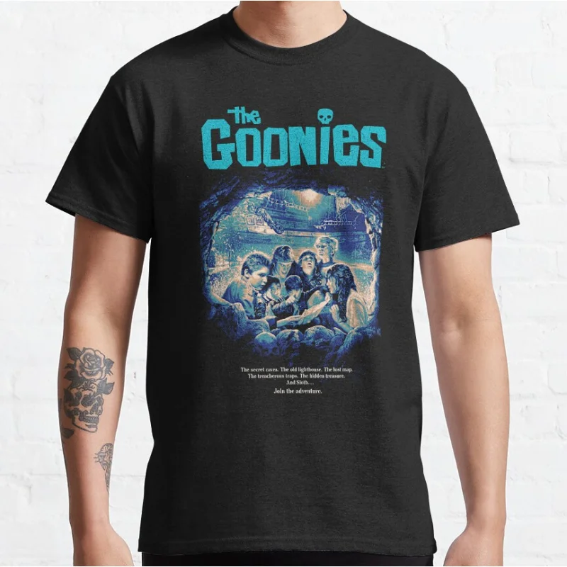 

Who Love Party 1985 Vintage Film The Goonies Retro Never Say Die Gift clothing crewneck T-shirt large size Adult Tops S-6xl
