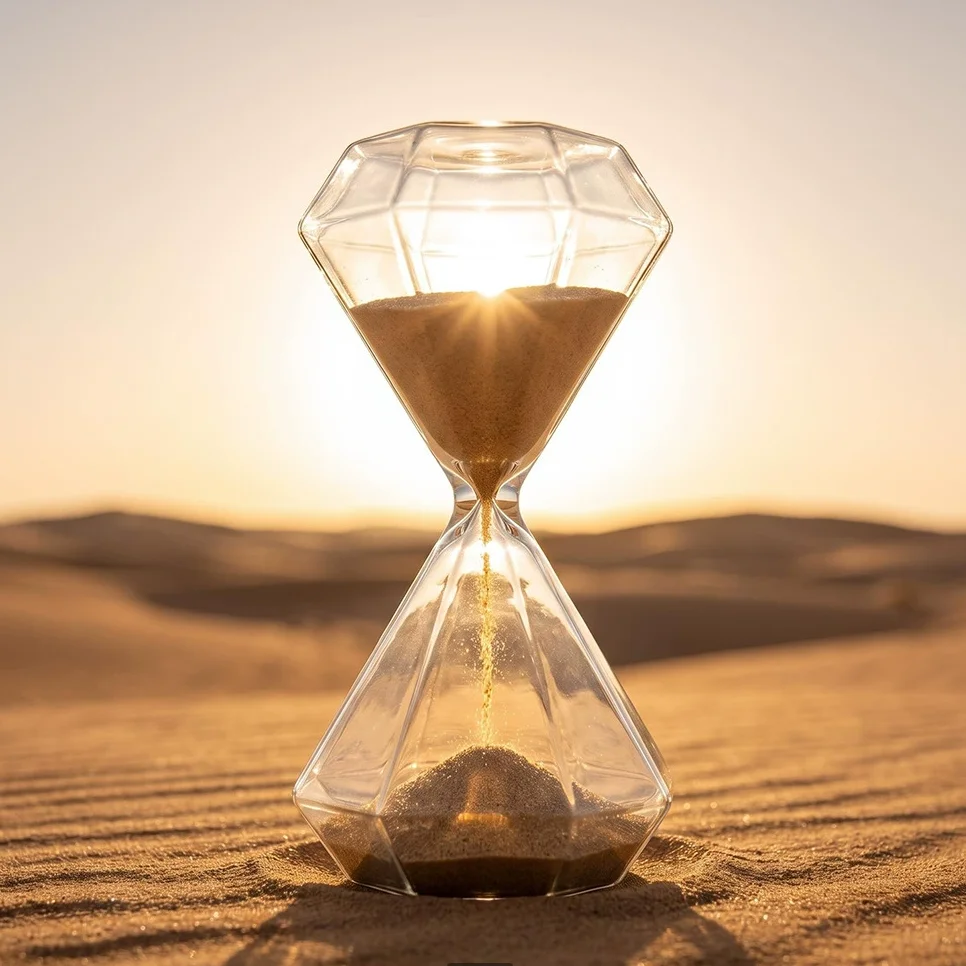 Nordic Creative Two-color Hourglass Ornament Hourglass Home Decoration