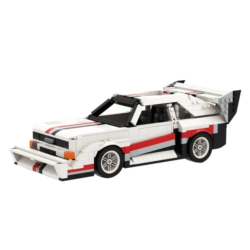 Gobrcks MOC WRC Car Models Bricks Sport Quattro E2 Pikes Peak Hillclimb DIY Building Blocks Set Educational Toy For Collect Gift