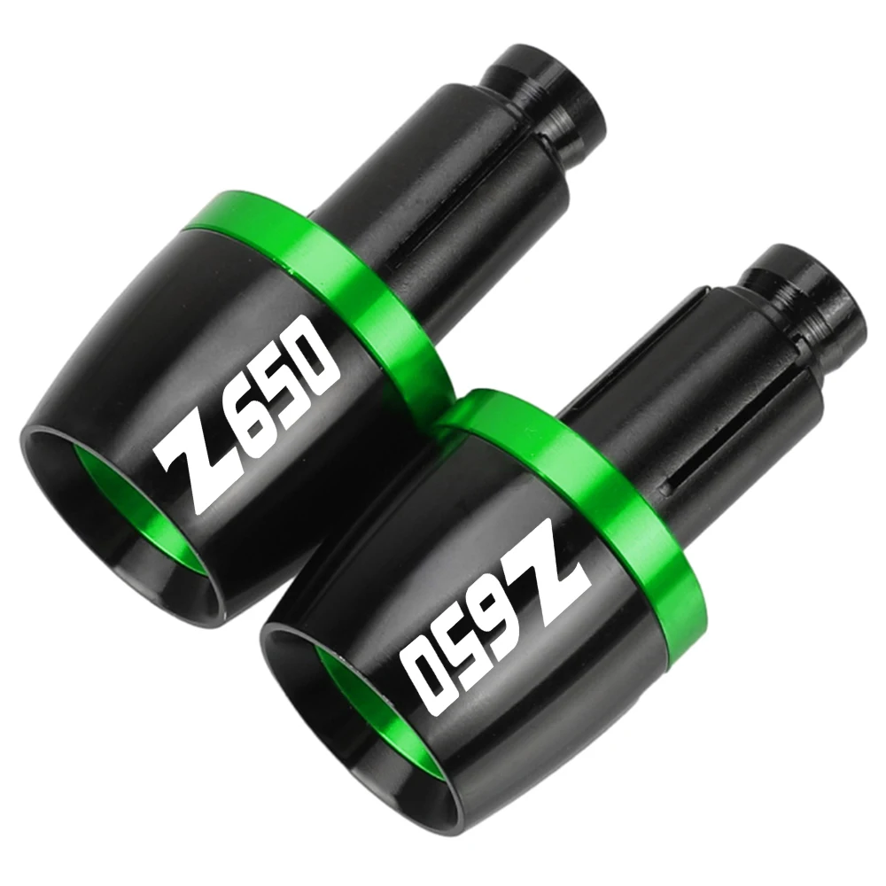 

z650 2023 2024 Motorcycle Handlebar Handle Grips Bar Ends Cap Counterweight Plug Slide For KAWASAKI Z650 Z NINJA 650 2017-2024