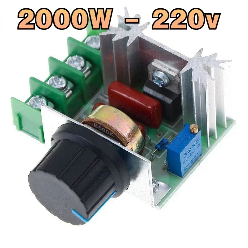 AC 220V 2000W SCR Voltage Regulator Module Dimmer Motor Speed Controller Thermostat Electronic
