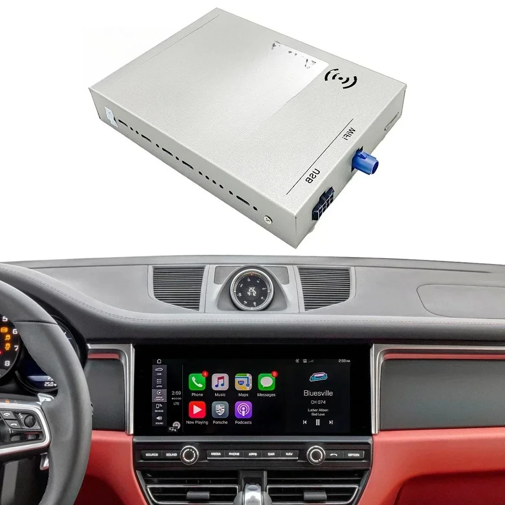 Car Retrofit Module Camera Interface Wireless CarPlay for 911 918 pcm 3.1 Android Auto