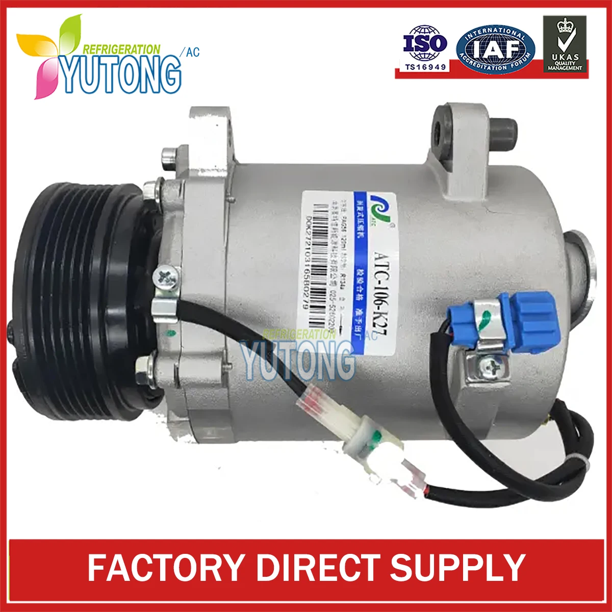 

ATC-016-K27 Ac Compressor for Cherry CHERY A3 Tiggo 5 M11-8103010BA