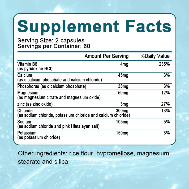 Beworths Electrolyte Capsules with Vitamin B6 & Salt Pills of Electrolytes for Endurance Sports Nutrition & Running Supplements