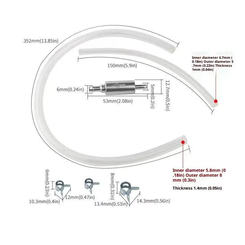 

Новый! Автомобильный шланг для прокачки тормозов, гидравлическое сцепление, односторонний клапан, трубка, инструмент для прокачки, сменный адаптер, комплект автоаксессуаров