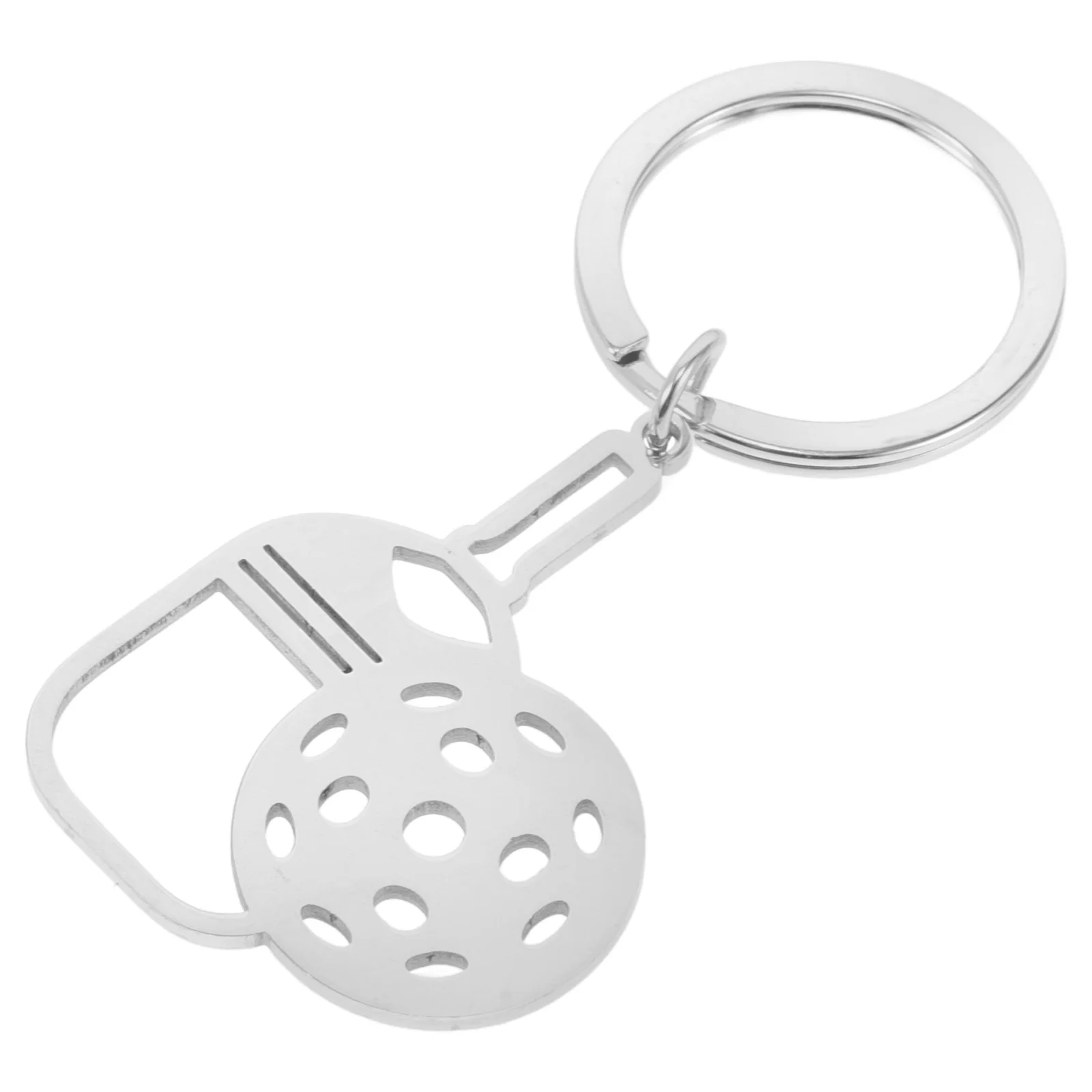 

Sports Party Supplies Pickleball Racket Keychain Ring Tennis Charm Backpack Man