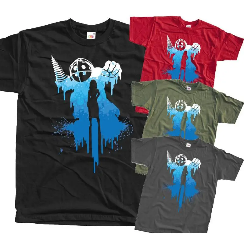 BioShock: Big Daddy V2, JUEGO DE COMPUTADOR, camiseta (ROJO, NEGRO) Todos los tamaños S-5XL