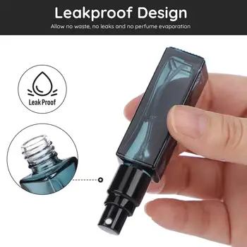 5ks prázdný rozprašovač parfémů, doplnitelný s 3 příslušenstvím, nepropustný, jemný rozprašovač, luxusní cestovní lahvička (8ml) 8 nejlepší prodej dekantace parfému - №2