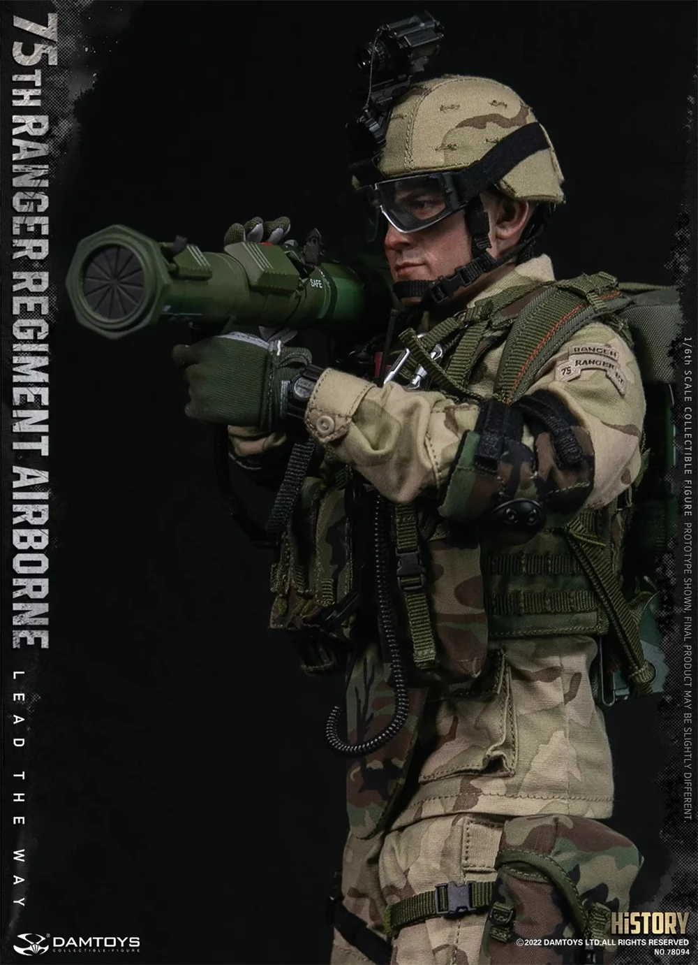 DAMTOYS DAM 78094 US.75th Ranger Armor Force Soldier Set completo Action Figure mobile regalo per i fan raccogliere 1/6