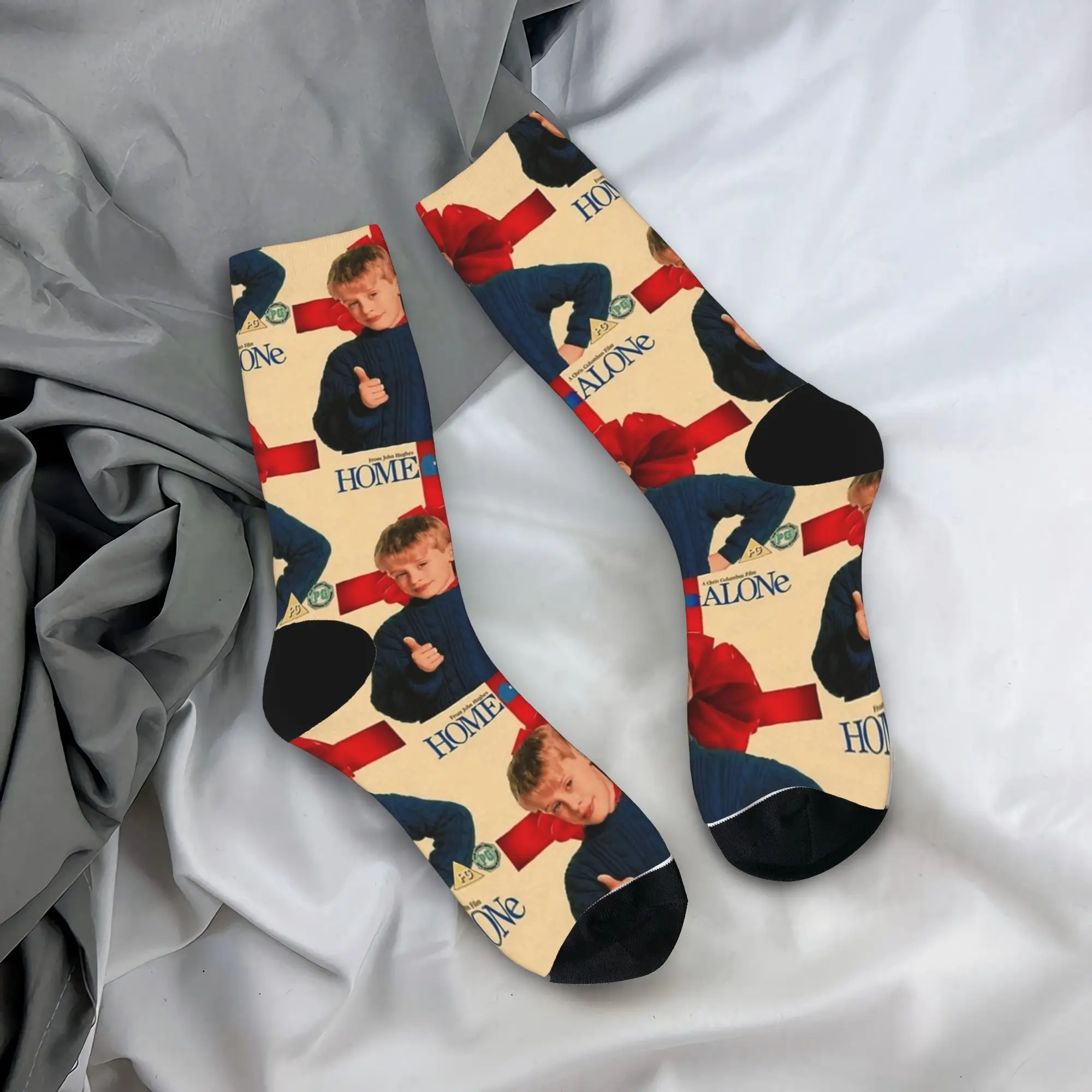 Home Alone Vintage Movie Socks  Graphic Stockings Non Slip Women Men Socks Quality Spring Novelty Outdoor Socks