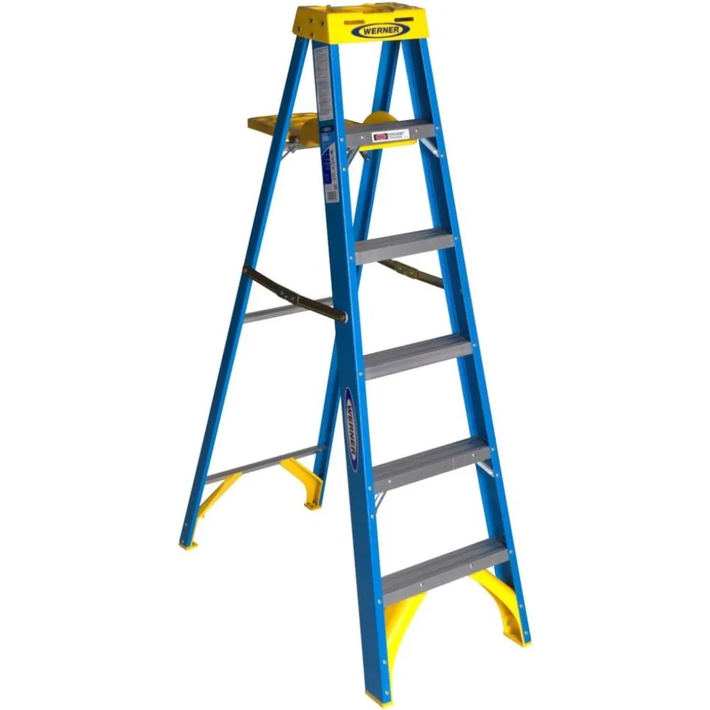 

Ladder 6006S Type I Fiberglass Stepladder, 6 Ft