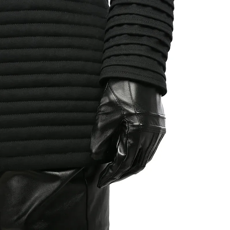 Nero Kylo Ren Mantello Top Pantaloni Cintura I oggetti individuali sono venduti Costumi su misura per feste di Halloween tt;t74g