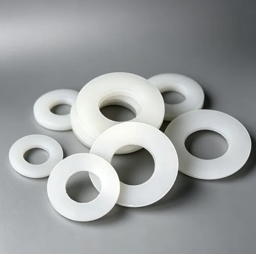 PREMIUM POM GASKET High Strength & Wear Resistant White Hard POM Insulating Shim Spacer Anti-Abrasion Flat Pad For M2-M12 Screws