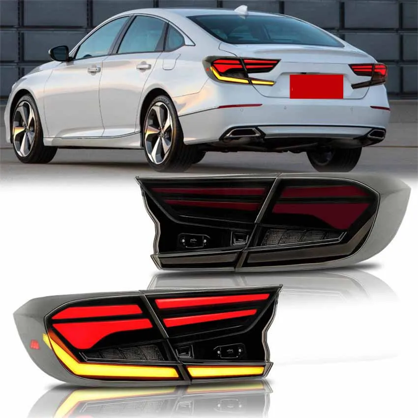 

For Honda Accord10th Gen 2018-2022 LED Taillights Rear Tail Lamps Sequential Dynamic Turn Signal Lights Brake Lamp Accessories