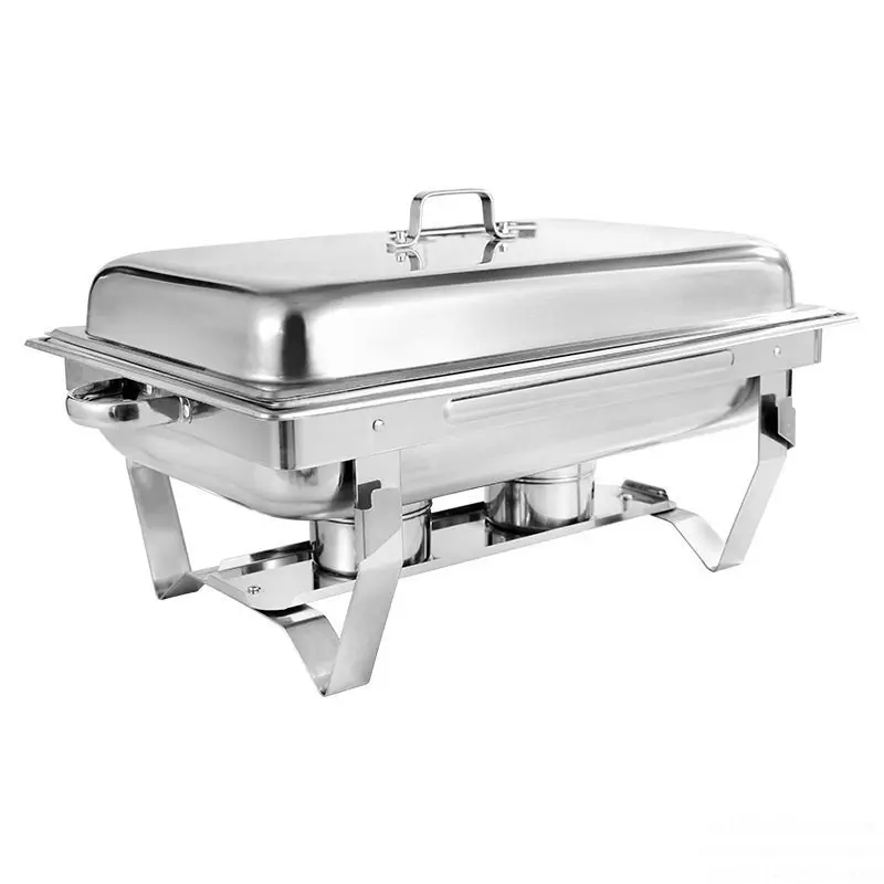 Chafing Dish Buffet Set,, Rectangle Catering Warmer Server with