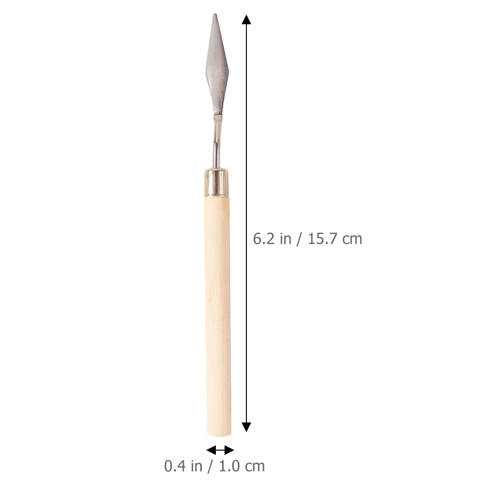 

6 Pcs Nail Art Glue Stick Long Spatula Makeup Stirring Rod Mixer Paint Stirrer Sticks Color Blending Tool Foundation