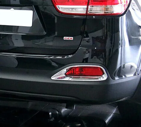 

For KIA SORENTO L 2015 2016 2017 ABS Chrome Rear Fog Light Lamp Cover Trim Car Accessories Stickers W4