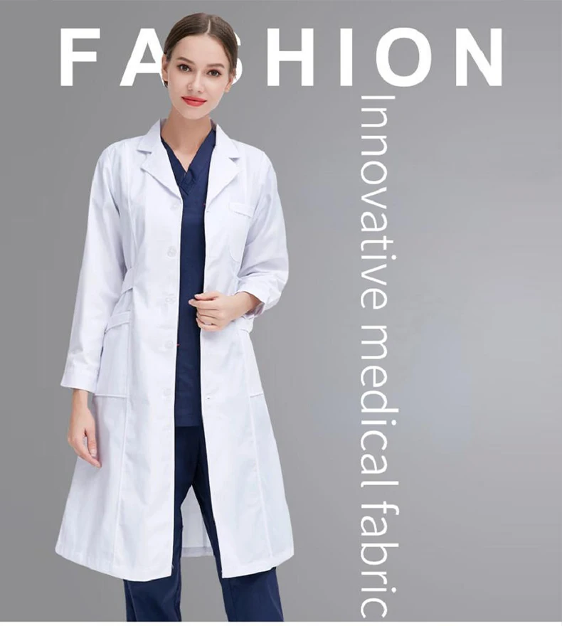 Blouse d'Infirmière Blanche Femme – photo 2