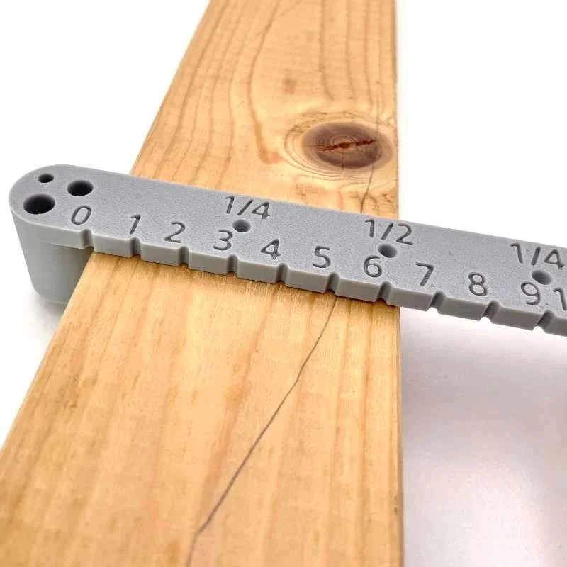 Woodworking Layout Gauge Center Marking Ruler Precise Hole Locator Drilling Measuring Tool