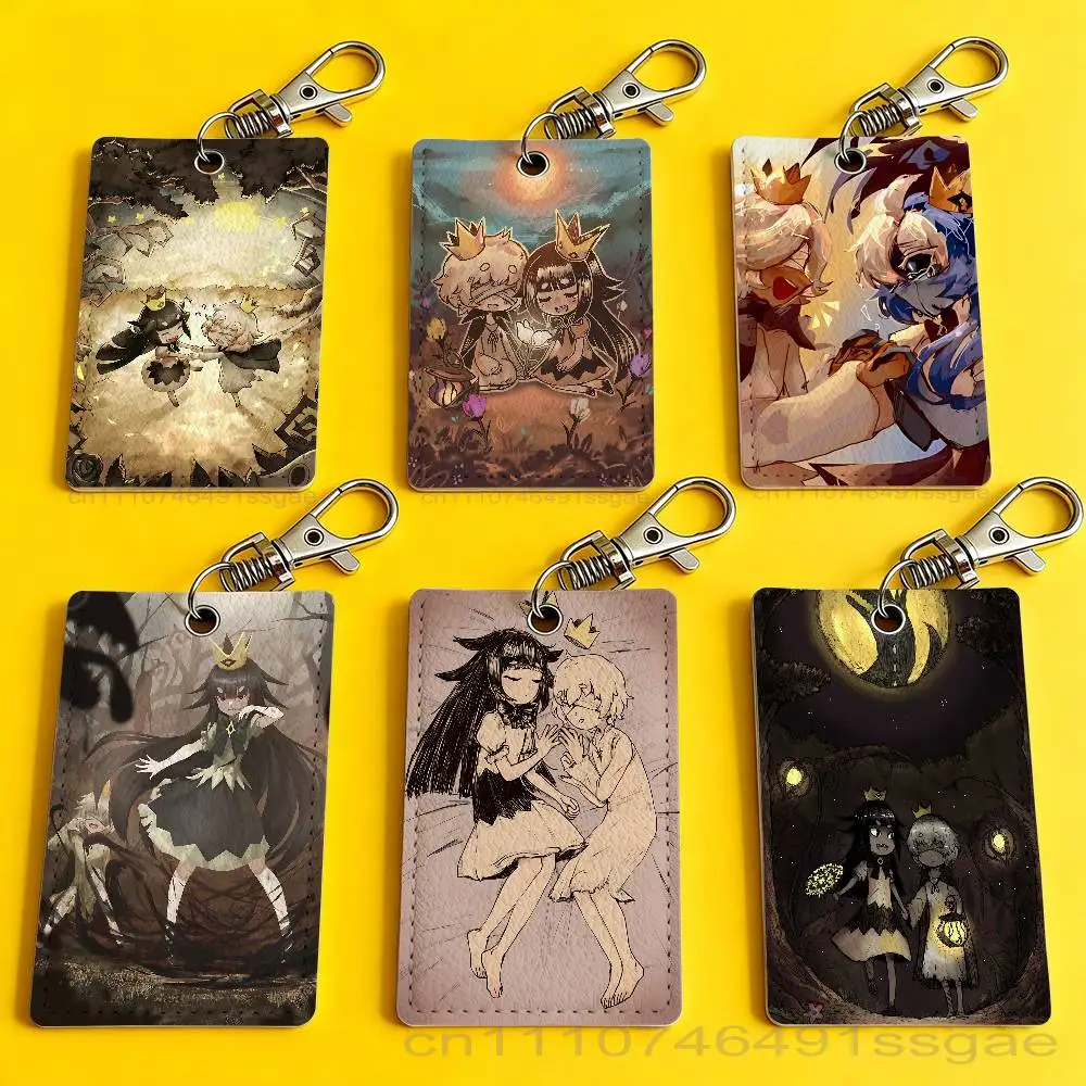 

LPaBP Princess Game Hot Card Holder Men And Womenn Universal Antirust Keychain Learther Access Drop Key Tag Ring