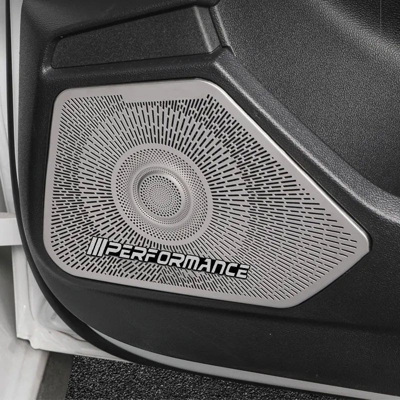 1PCS Car Interior Performance Styling Sticker Audio Speaker Decals For BMW 3 5 Series E46 E60 E90 E39 E87 F10 F22 F90 X3 X5 X6