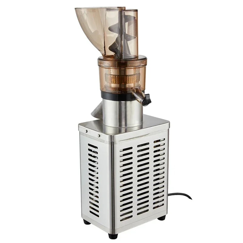 Commercial Use Big Power 1200W Large Inlet Slow Juicer Machine Whole Fruit Apple Pear Orange Cold Press Stainless Steel