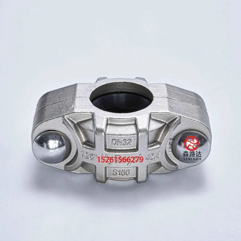304 ultra-high pressure Kobelin clamp 160kg stainless steel membrane shell Kobelin groove pipe clamp DN25-200
