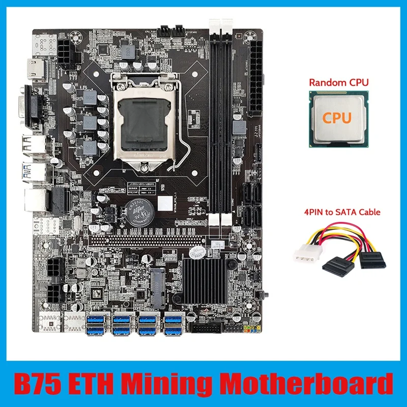 b75-eth-mining-motherboard-8xpcie-usb-adapter-cpu-4pin-to-sata-cable-lga1155-msata-ddr3-b75-usb-btc-miner-motherboard