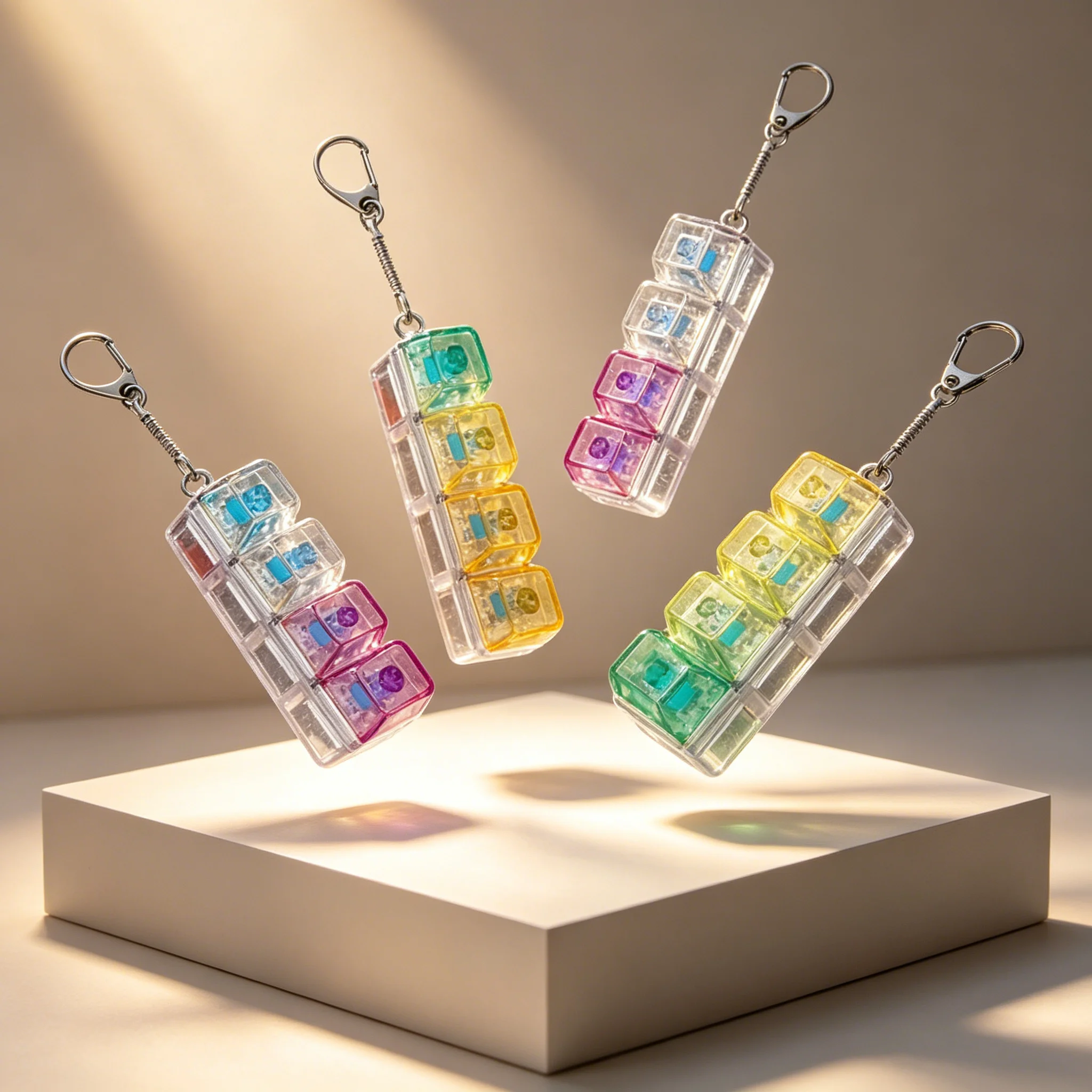 Mechanical Switch Tester - 4-Key Switch Tester Keychain - Mechanical