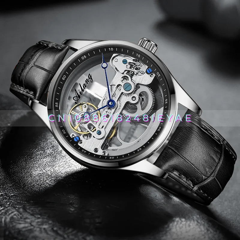 New Automatic Hollow Mechanical Watch Male Korean Version Fashionable Waterproof Men's Mechanical Watch