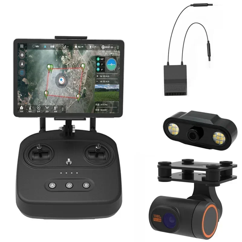 

Skydroid T10 Remote Control W/Mini 10km Digital Map Transmission with R10 Reciever 4 in 1 for Plant Protection Machine