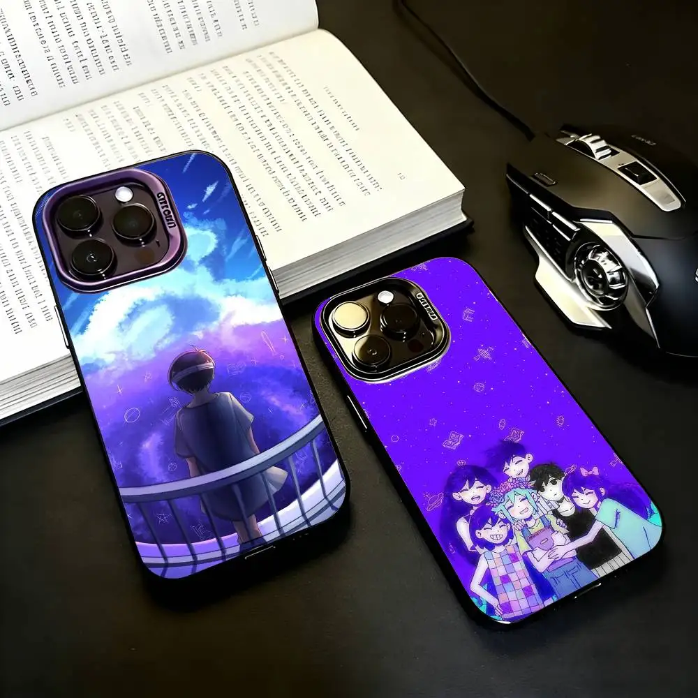 

N-New G-Game O-Omori-RI Phone Case For iPhone17,16,15,14,13,12,11 Plus,Pro Max Black Candy silver phone case