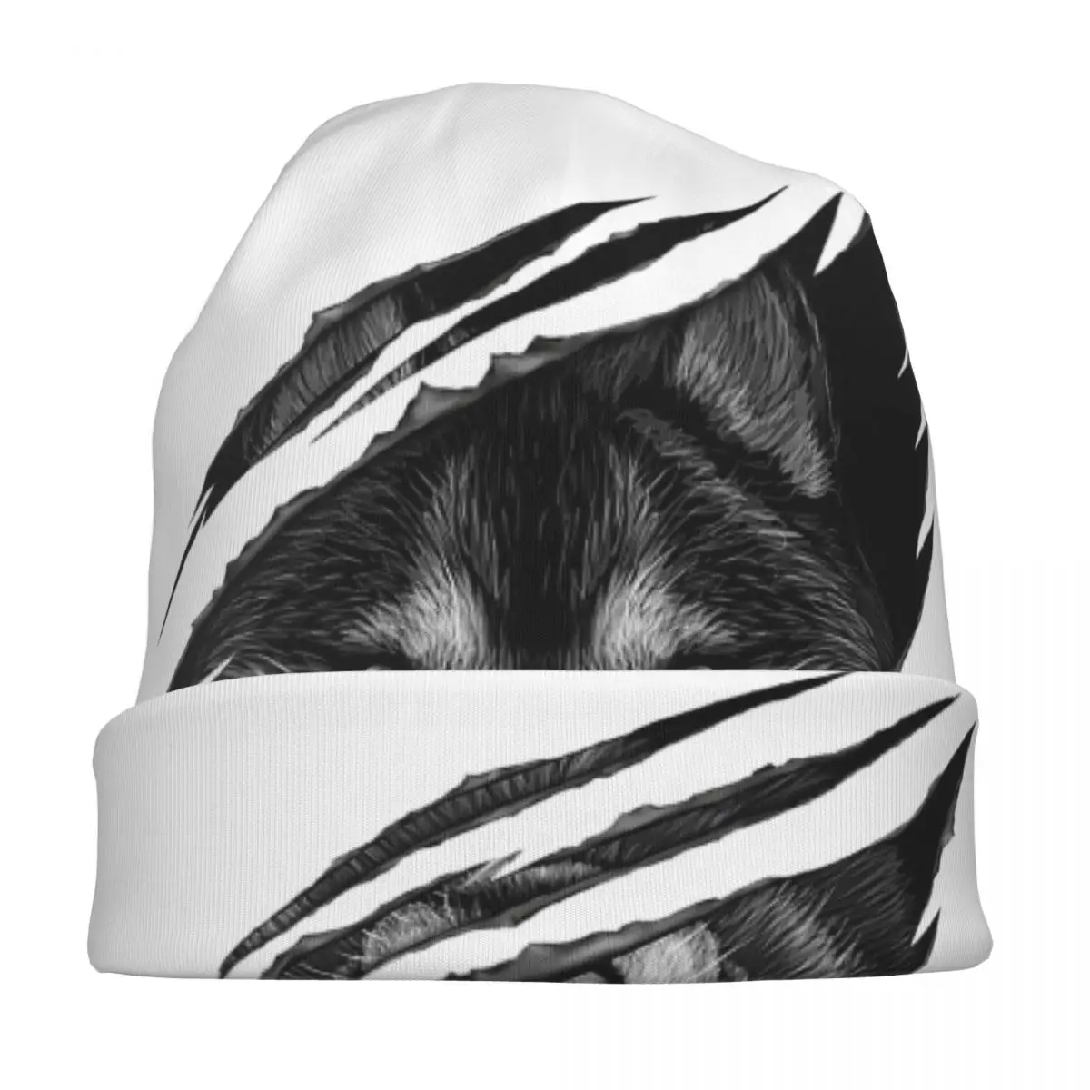 بارد الذئب RAR تصميم دافئ محبوك قبعة الهيب هوب بونيه قبعة الخريف الشتاء في الهواء الطلق بيني القبعات للرجال النساء الكبار