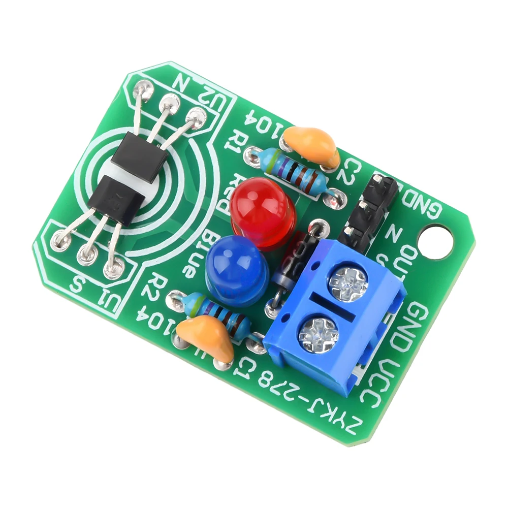Hall-Magnetinduktionssensor Magnetischer Detektionspol-Resolver Nord-Süd-Detektionsmodul DIY-Lernset DC4.5V-20V – Detail 9