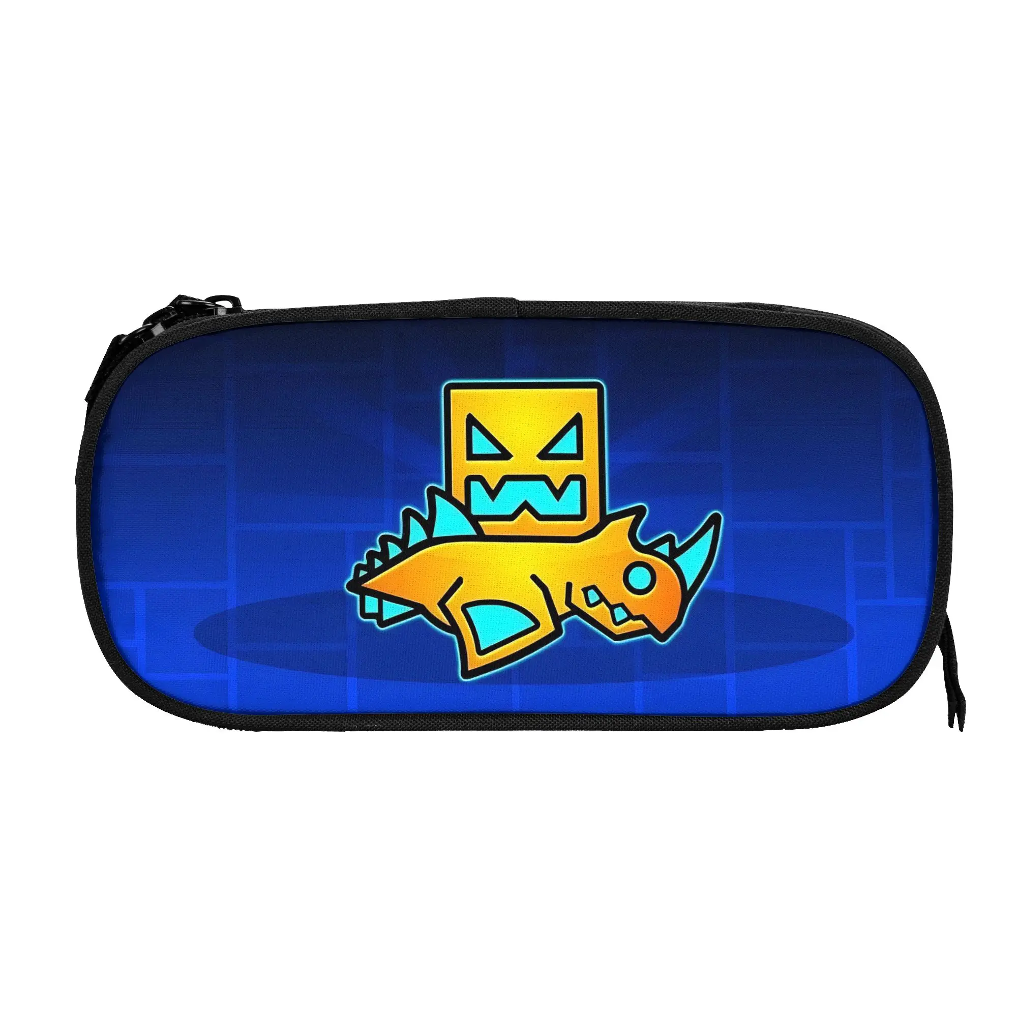 New Geometrys Dashs Game Pencil Cases  Pencilcases Pen Box for Girls Boys Large Storage Bag School Supplies Zipper Stationery