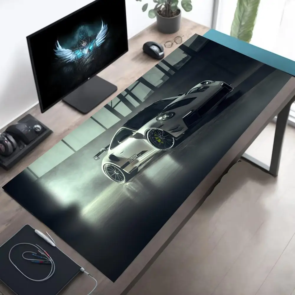 

Дизайн автомобиля Коврик для мыши Большой компьютерный офисный игровой настольный коврик XXL Резиновые противоскользящие коврики для клавиатуры ПК с прошитыми краями Моющиеся настольные коврики