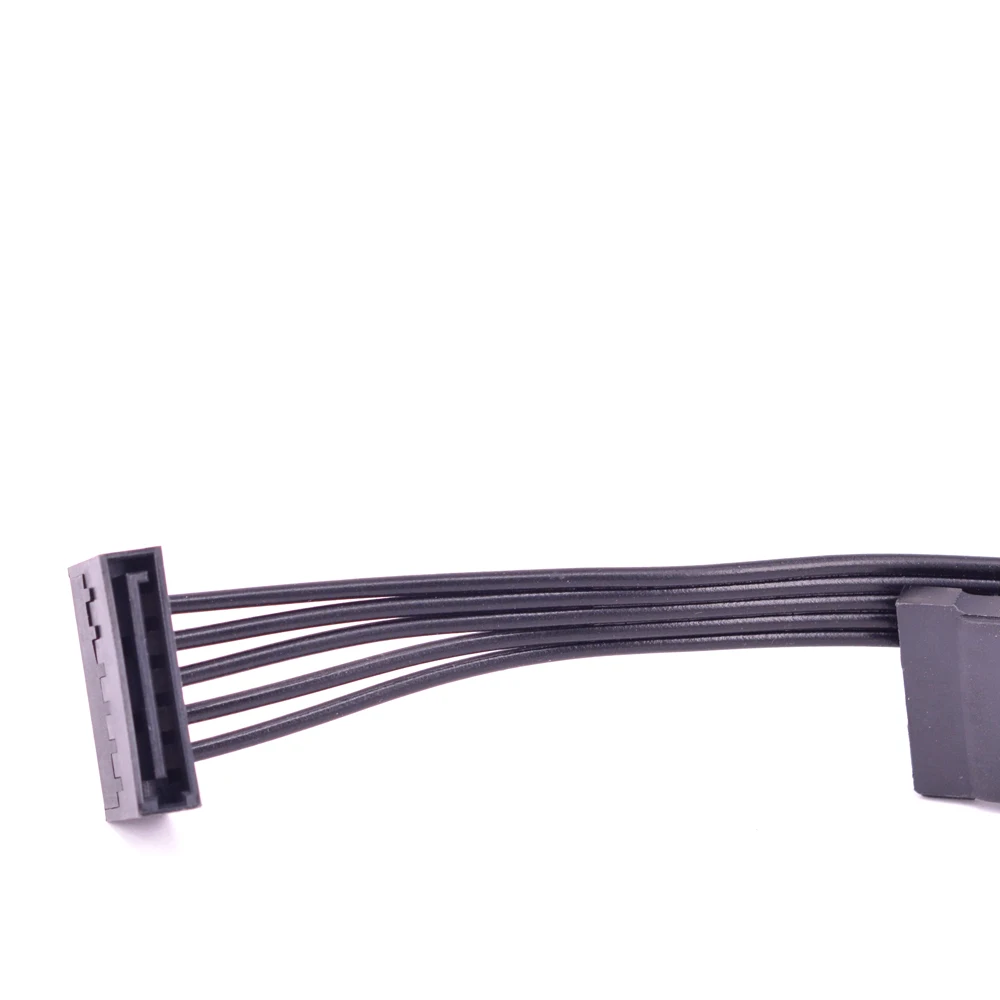 Kabel Daya Suplly 15PIN SATA jantan ke 4 betina SATA Hard Disk HDD kabel daya untuk SSD PCIE WLAN kartu adaptor 18AWG